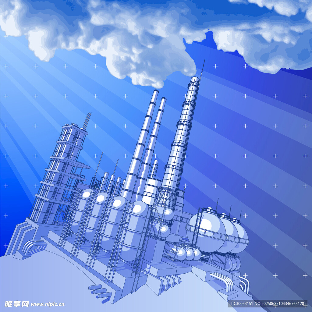 未來科技感的云端城市景觀