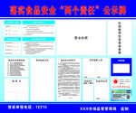 落實食品安全兩個責任公示牌