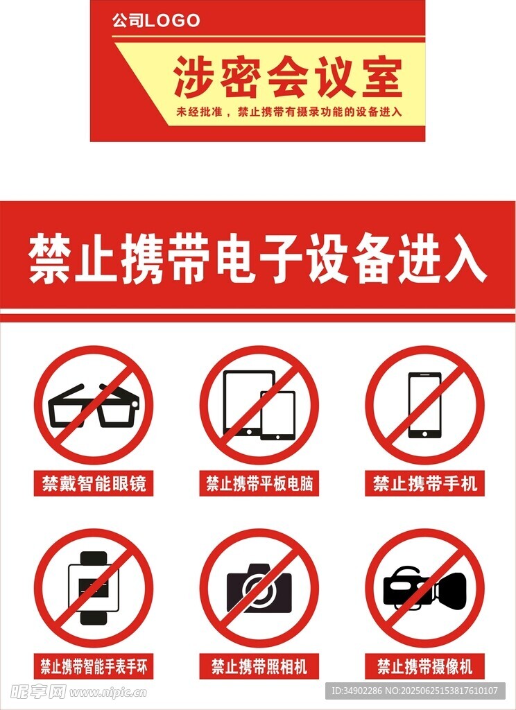 涉密場所禁止拍照錄像錄音