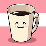 微笑咖啡杯
