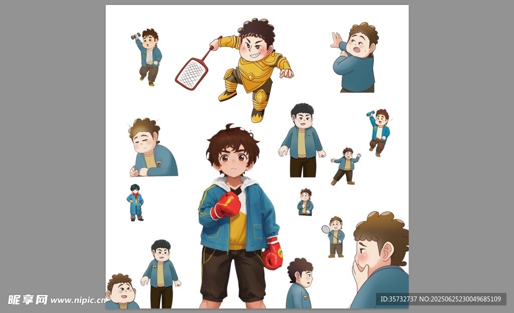 卡通人物插畫素材集合
