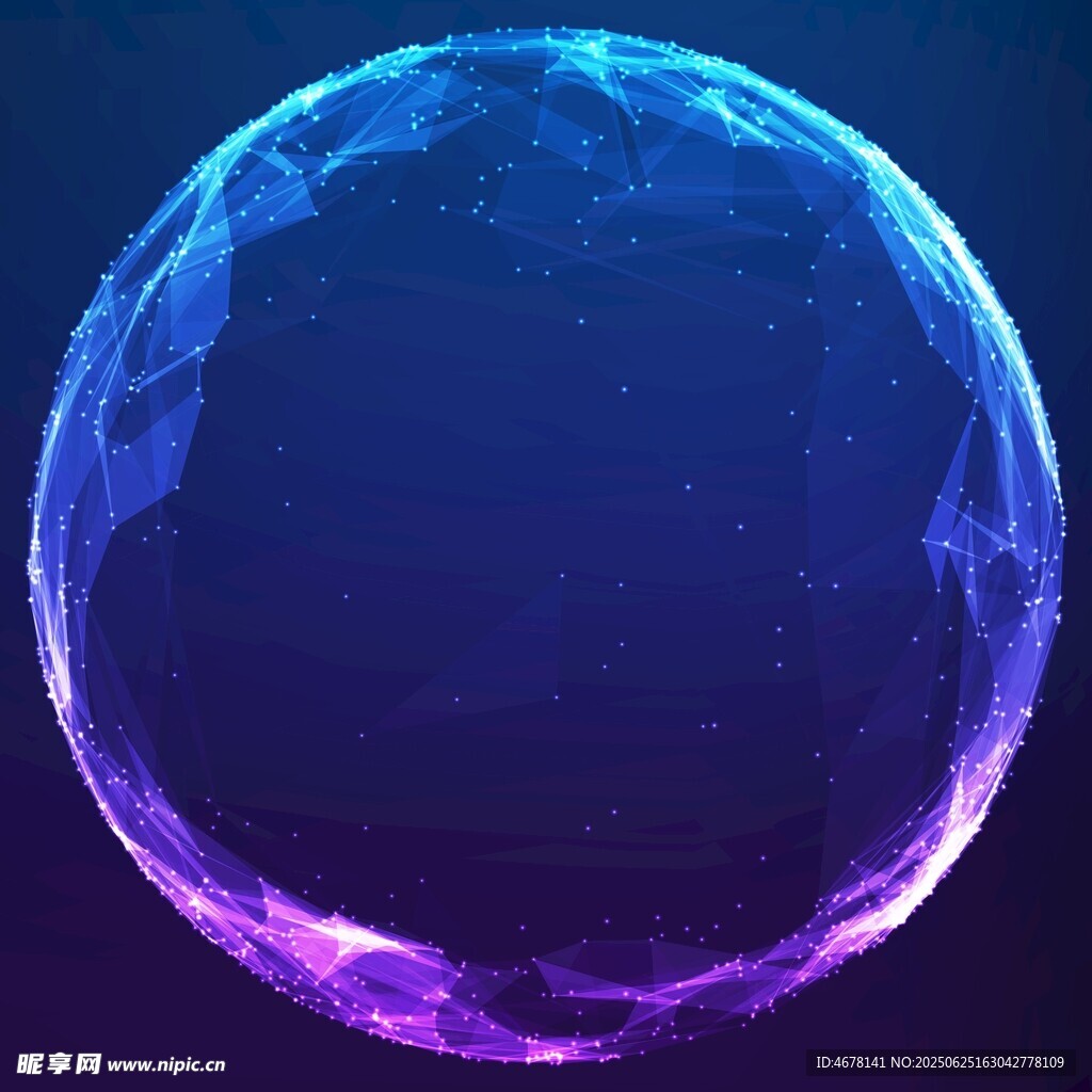 夢幻藍色發(fā)光球體