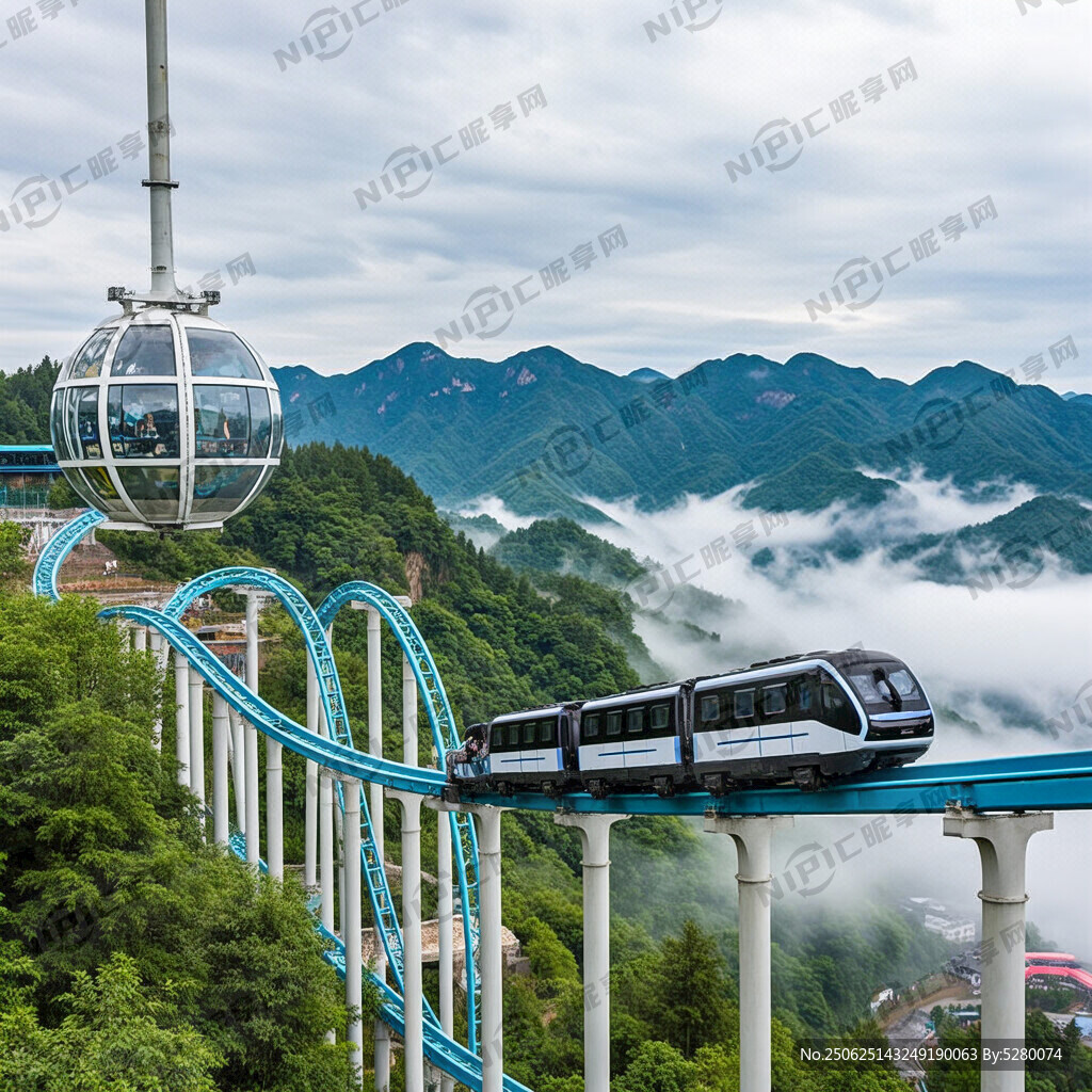 親子戴頭顯設備雙人座6排軌道車