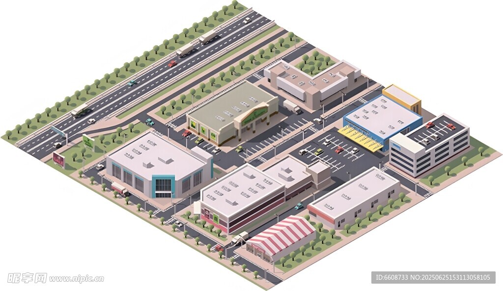 城市工業(yè)區(qū)俯瞰圖
