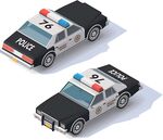 兩輛警用巡邏車模型