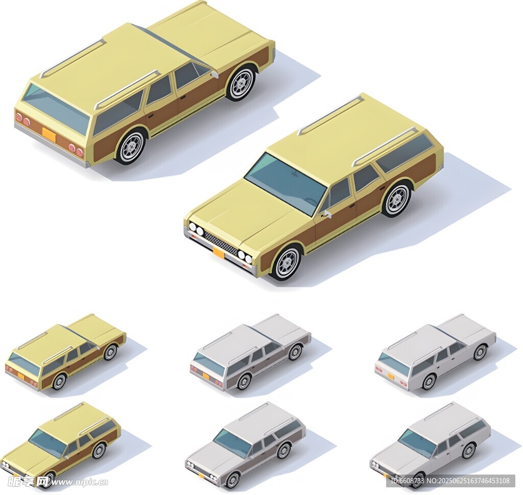 復古汽車3D模型集合