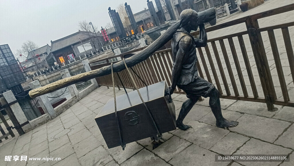 電影小鎮人物雕塑
