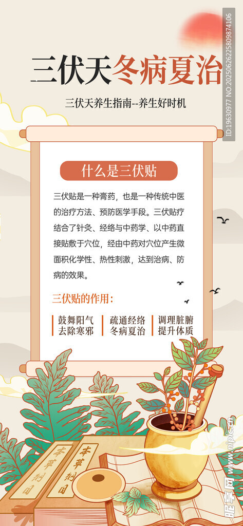 三伏天冬病夏治宣傳欄
