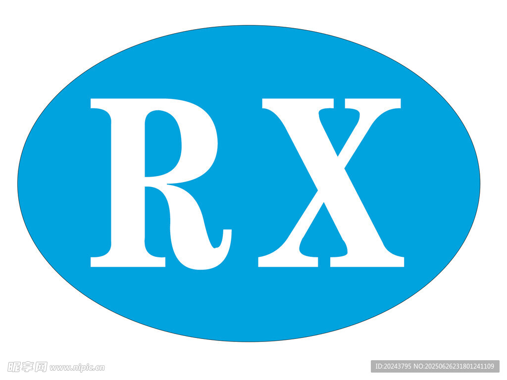 藍色RX醫藥標志