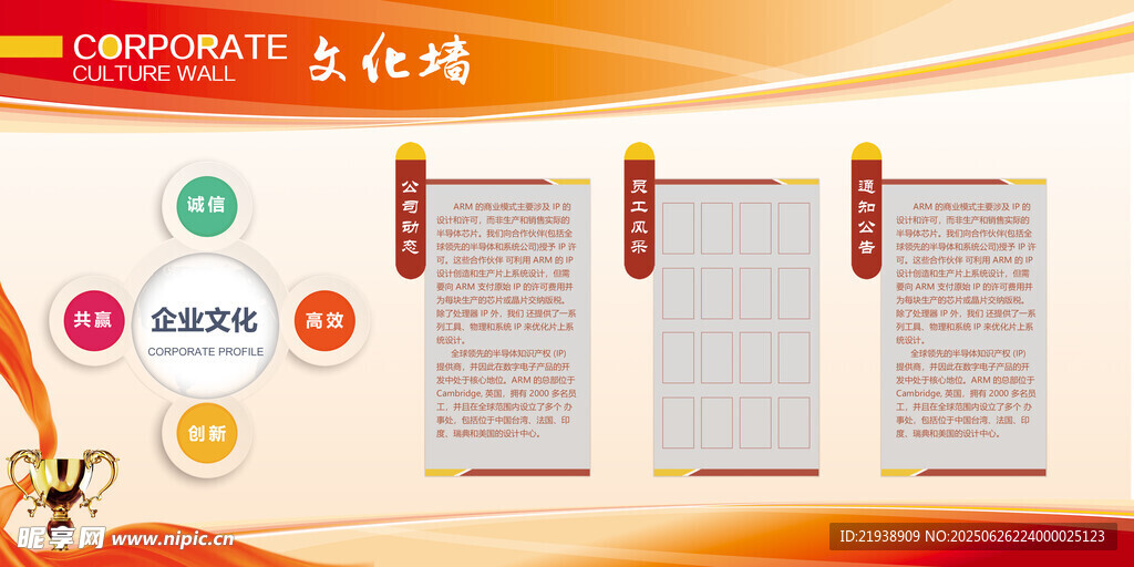 企業文化展板
