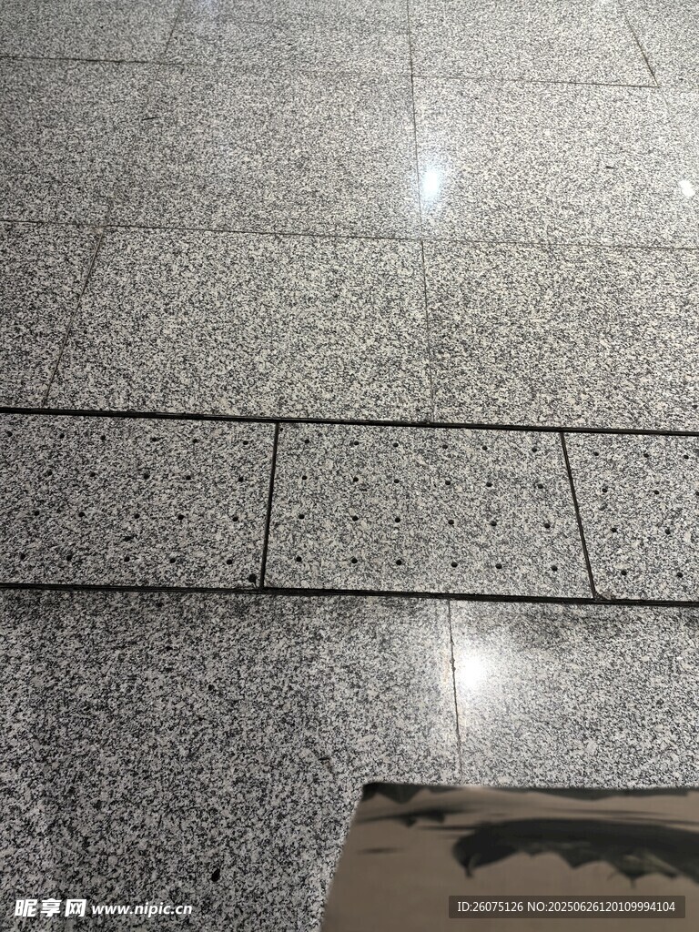 光滑花崗石地面特寫