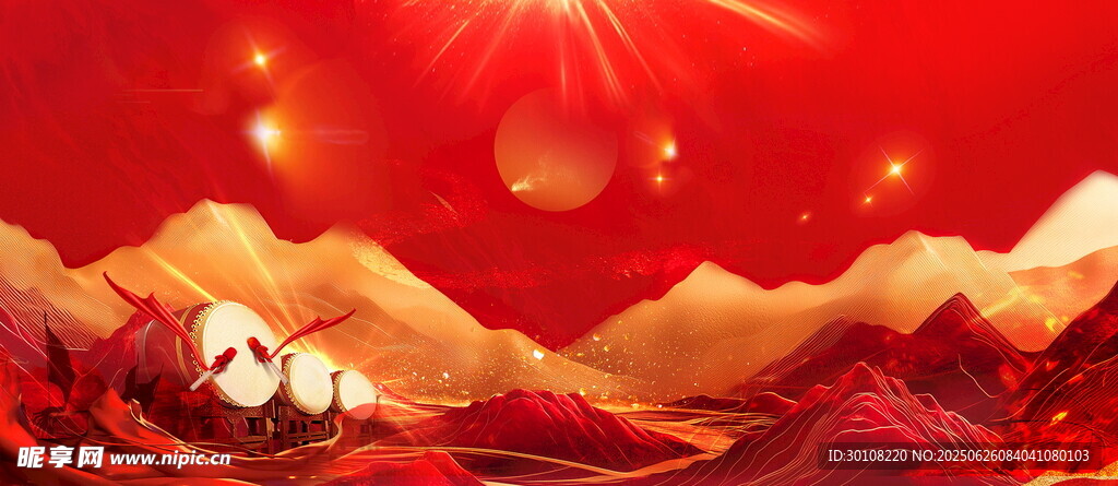 紅色主背景