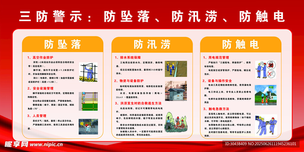 工地三防警示 