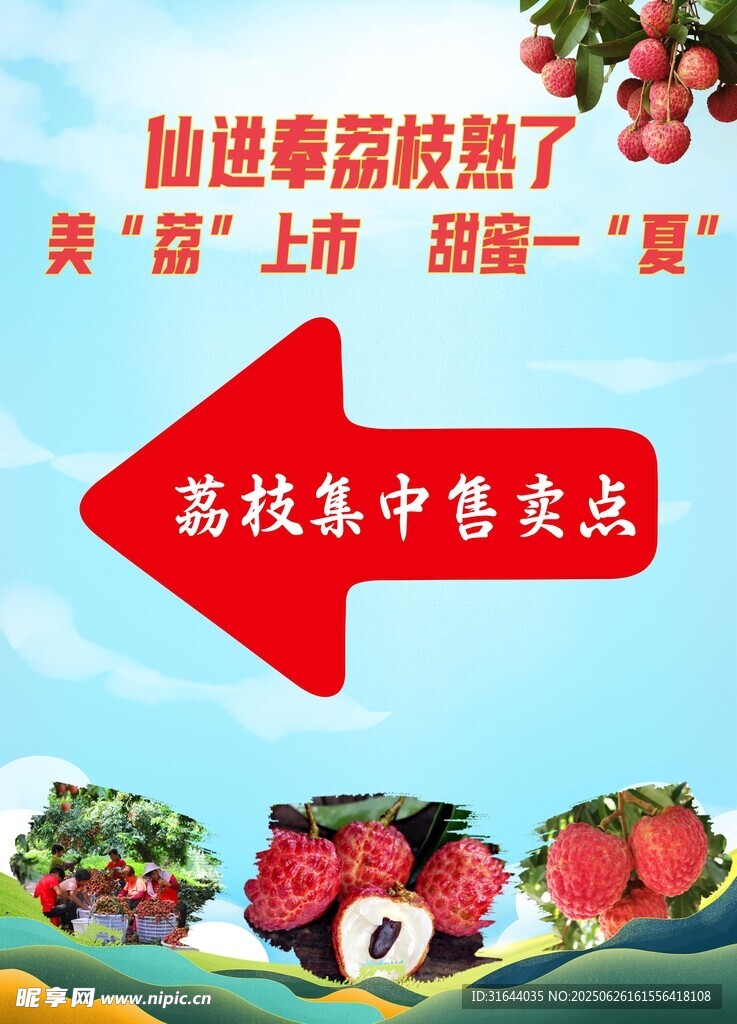 增城仙進奉荔枝售賣點