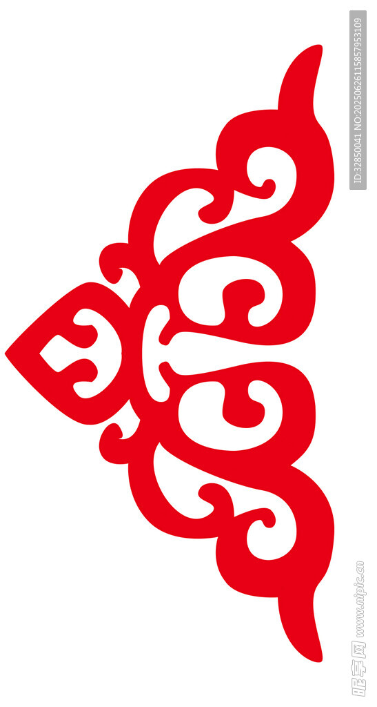 中式紅色傳統(tǒng)花紋圖案