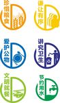 食堂標(biāo)志貼 文化墻