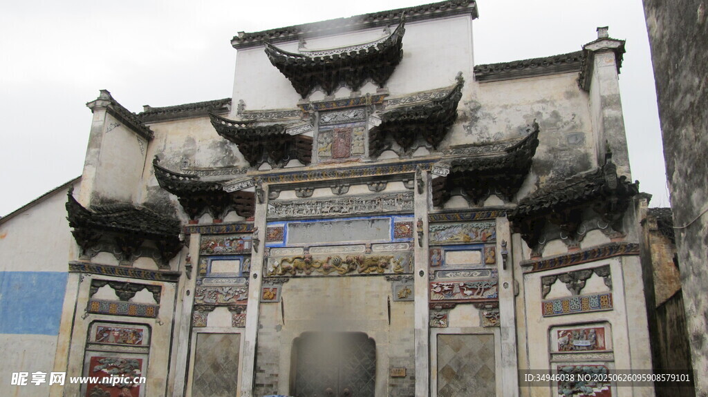 古雅徽派門樓建筑景觀