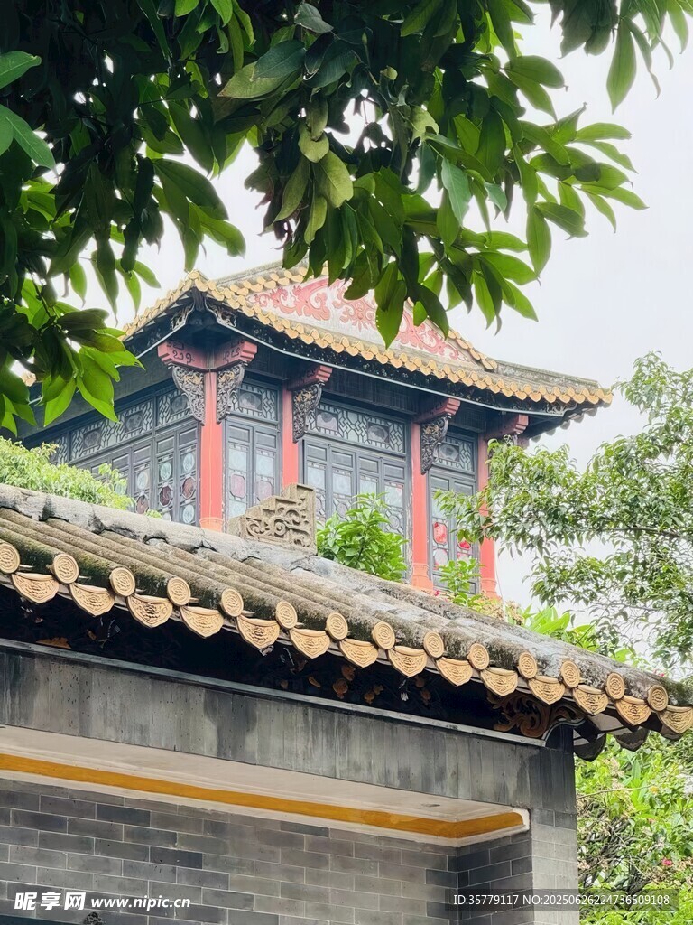 中式古建筑一角