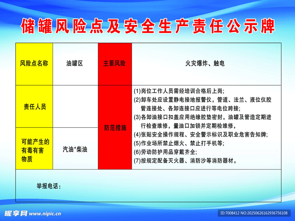 安全生產(chǎn)責(zé)任公示牌