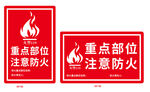 重點(diǎn)部位防火警示標(biāo)識(shí)