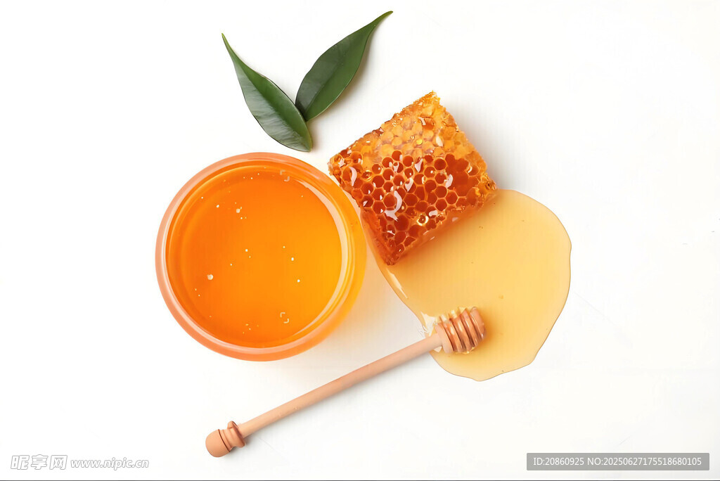甜蜜的蜂蜜與蜂巢