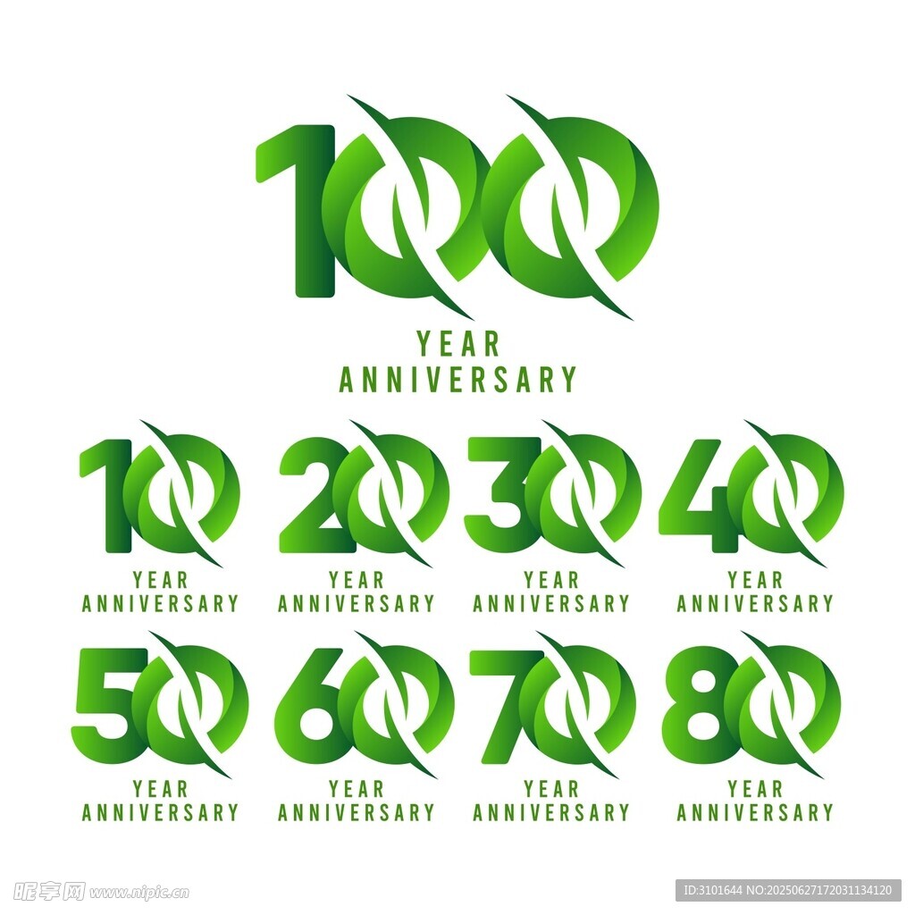 周年慶數字設計