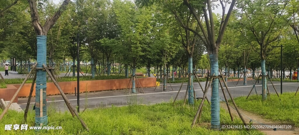 戶外休閑公園場景