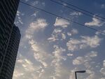 城市上空的云朵美景