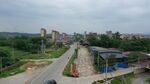 俯瞰鄉(xiāng)村道路及周邊景象