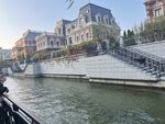 河畔歐式建筑景觀