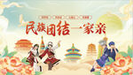 民族團結一家親宣傳圖