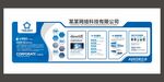 藍(lán)色科技企業(yè)文化墻