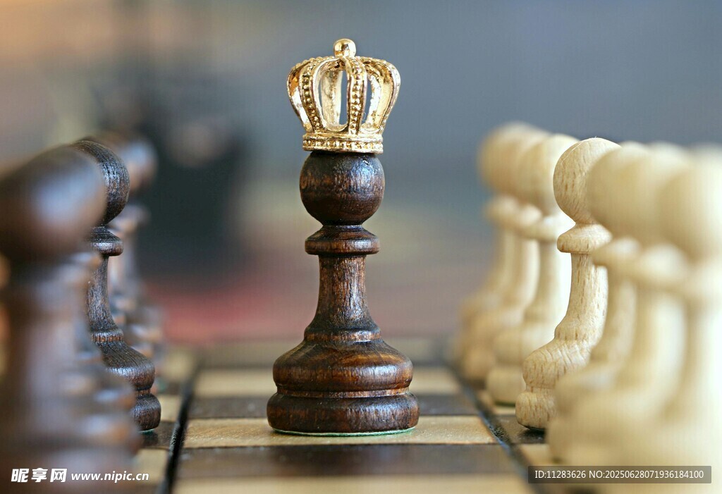 棋盤上的王者棋子