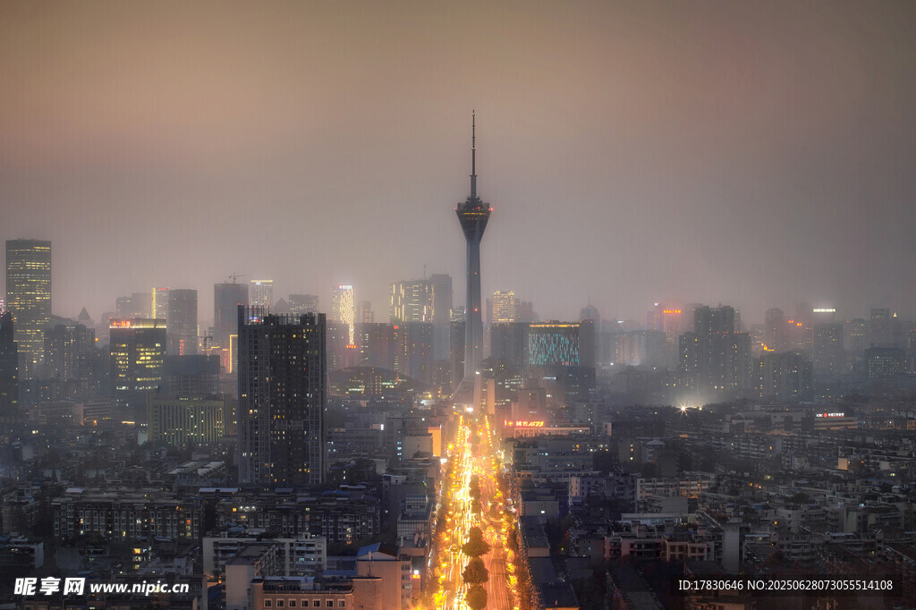 成都市武侯區(qū)夜景電視塔