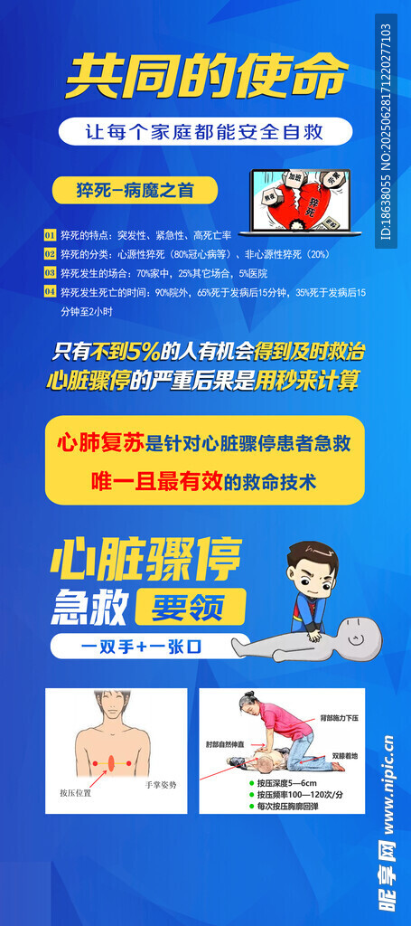 心肺復蘇 課程宣傳海報
