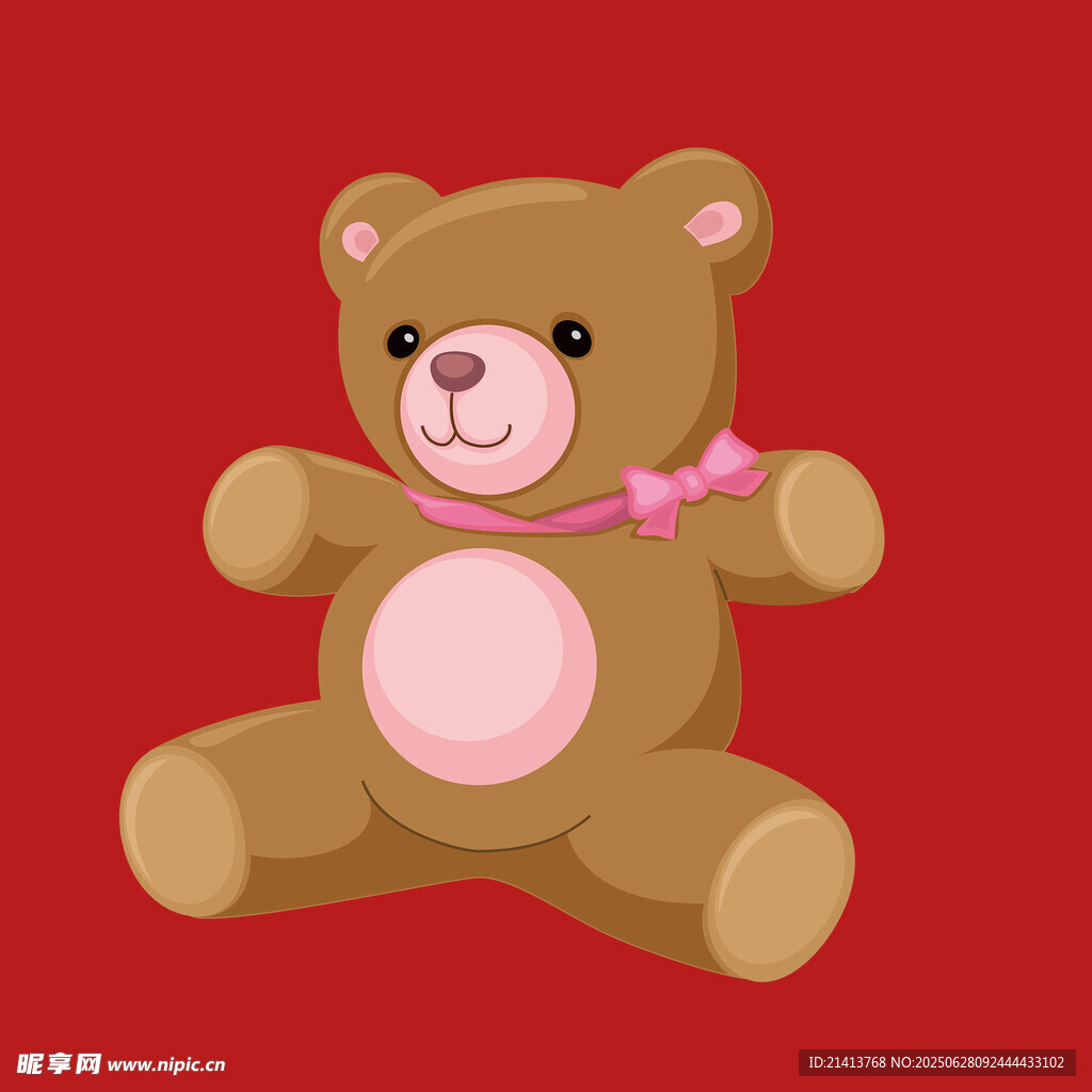 可愛棕色小熊玩偶