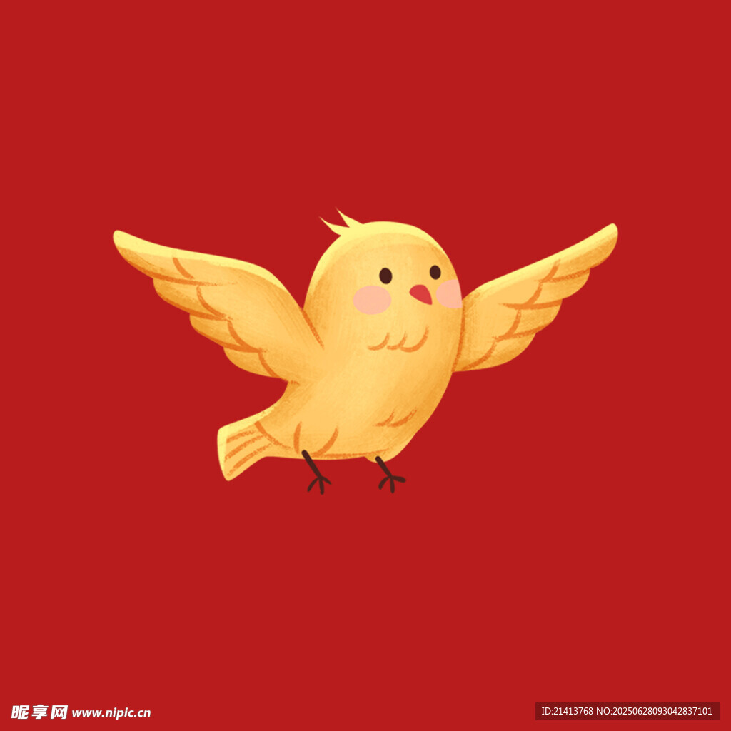 飛翔的小黃鳥