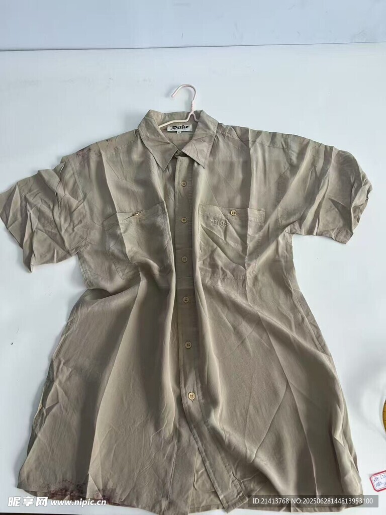 復(fù)古短袖襯衫掛拍展示