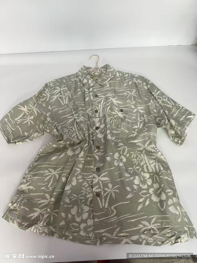 復古花紋短袖連衣裙