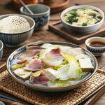 大白菜五花肉燉豆腐