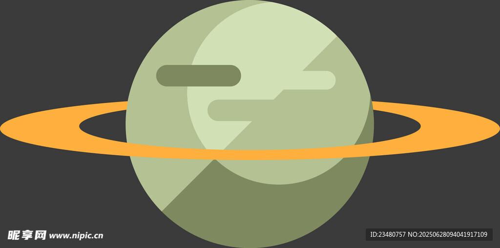 帶環(huán)星球圖標(biāo)設(shè)計(jì)