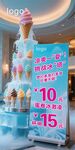 冰淇淋海報傳單展架展板燈箱