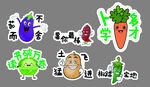 水果手舉牌