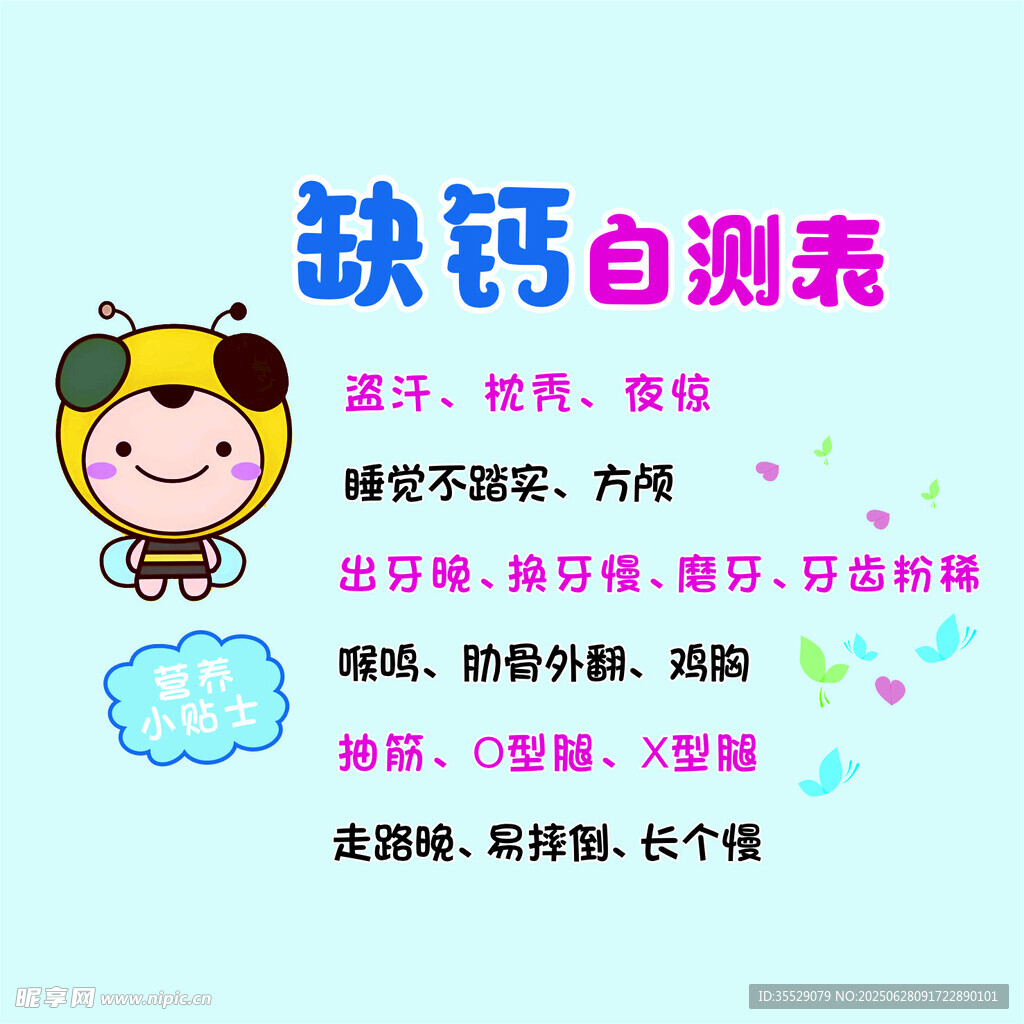 缺鐵自測(cè)表