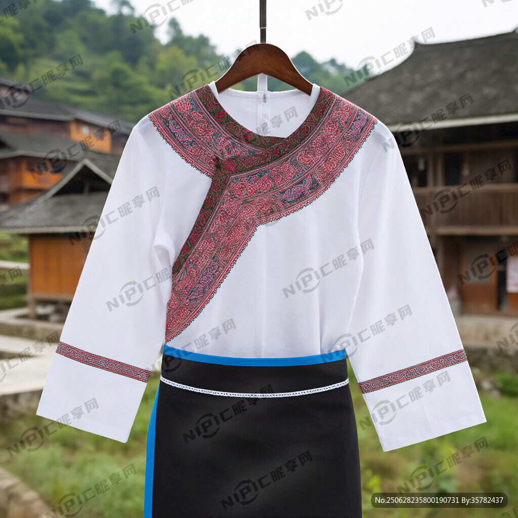 簡單民族服飾布藝紋理