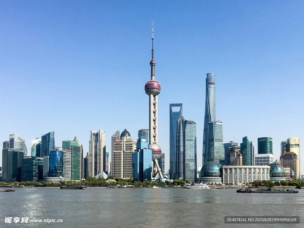 上海外灘現(xiàn)代都市天際線(xiàn)