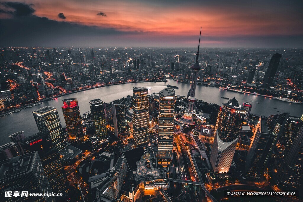 上海城市夜景璀璨風(fēng)光