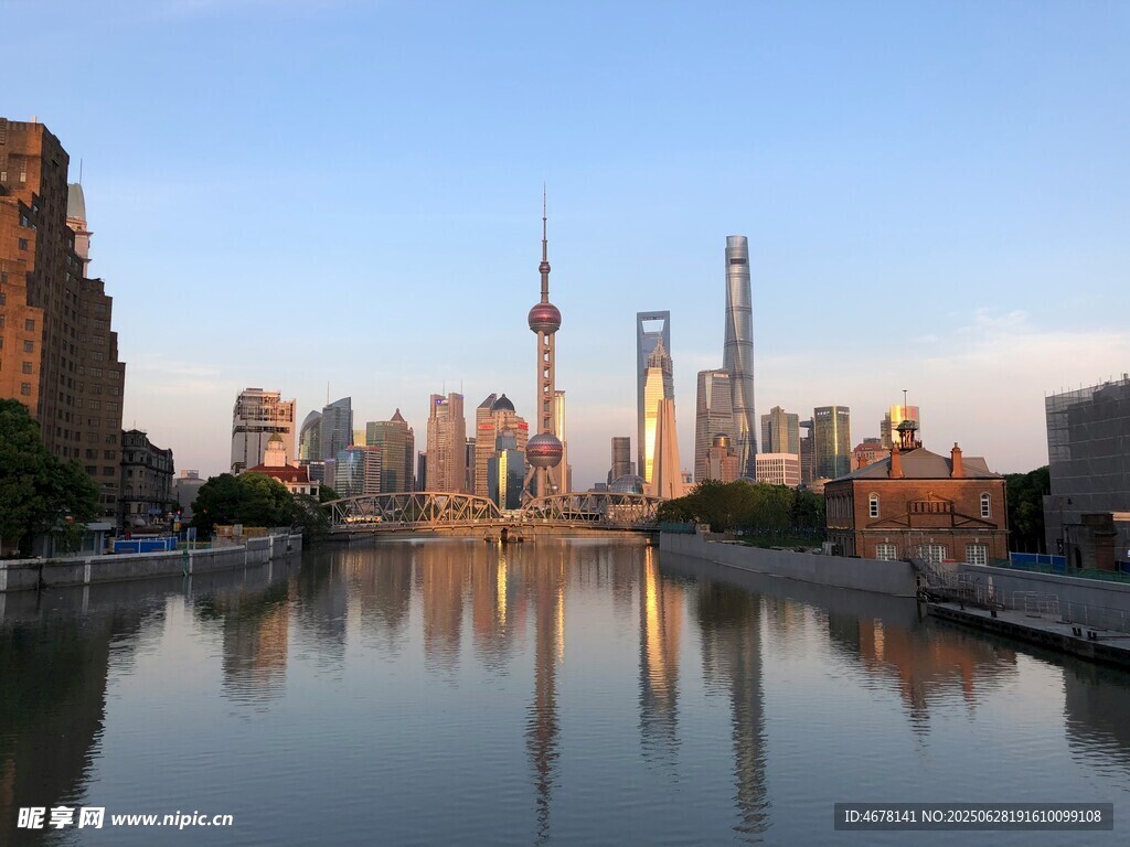 上海外灘城市天際線美景