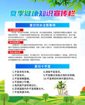 夏季健康知識宣傳欄