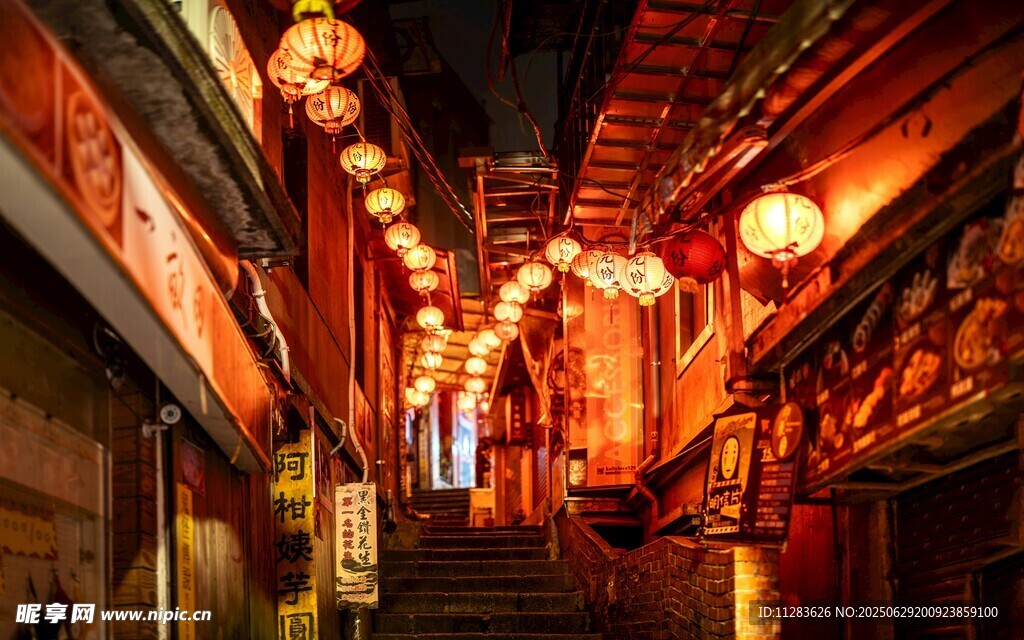 古巷燈籠夜景